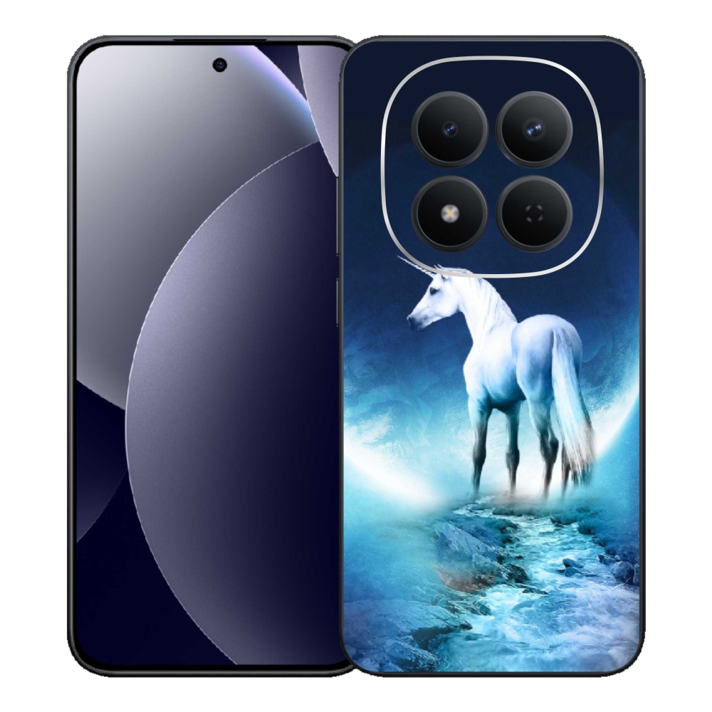 Gelový kryt mmCase na Xiaomi Redmi Note 15 Pro 5G - bílý jednorožec
