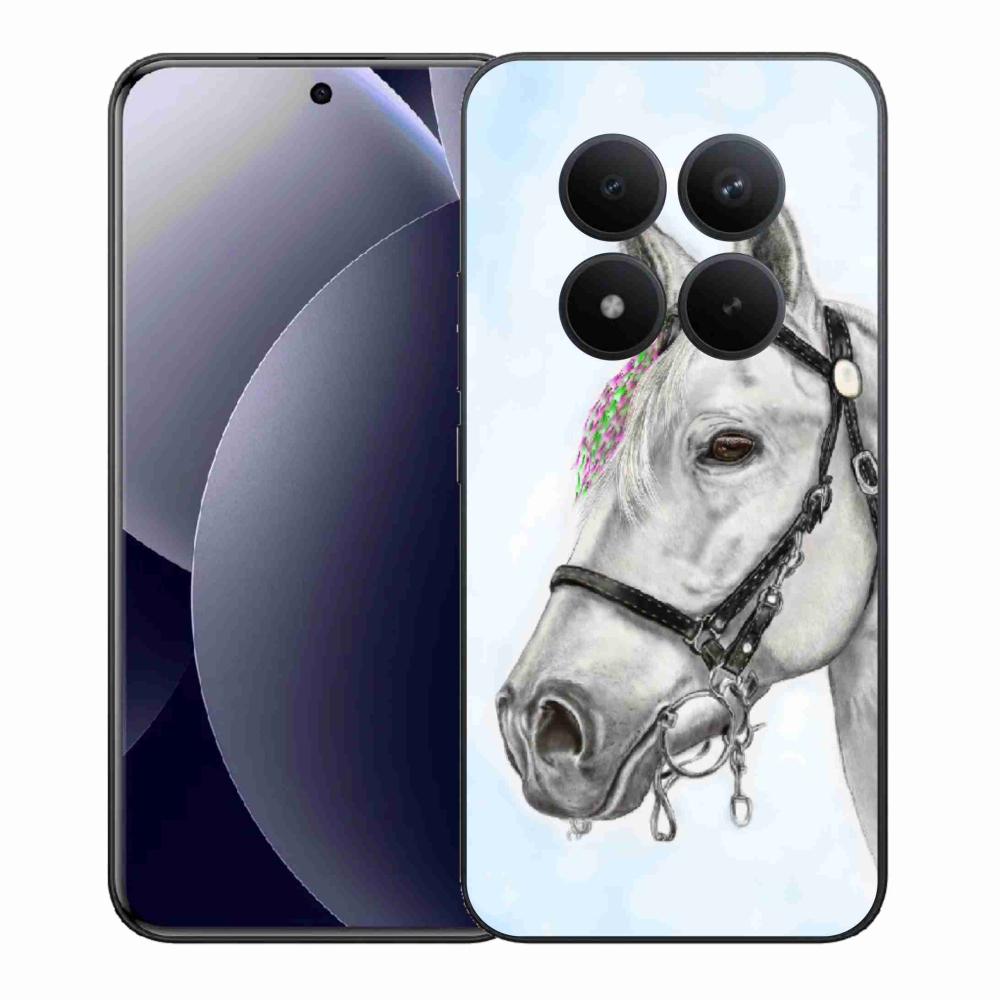 Gelový kryt mmCase na Xiaomi Redmi Note 15 Pro+ 5G/Xiaomi Poco M8 Pro 5G - bílý kůň 1
