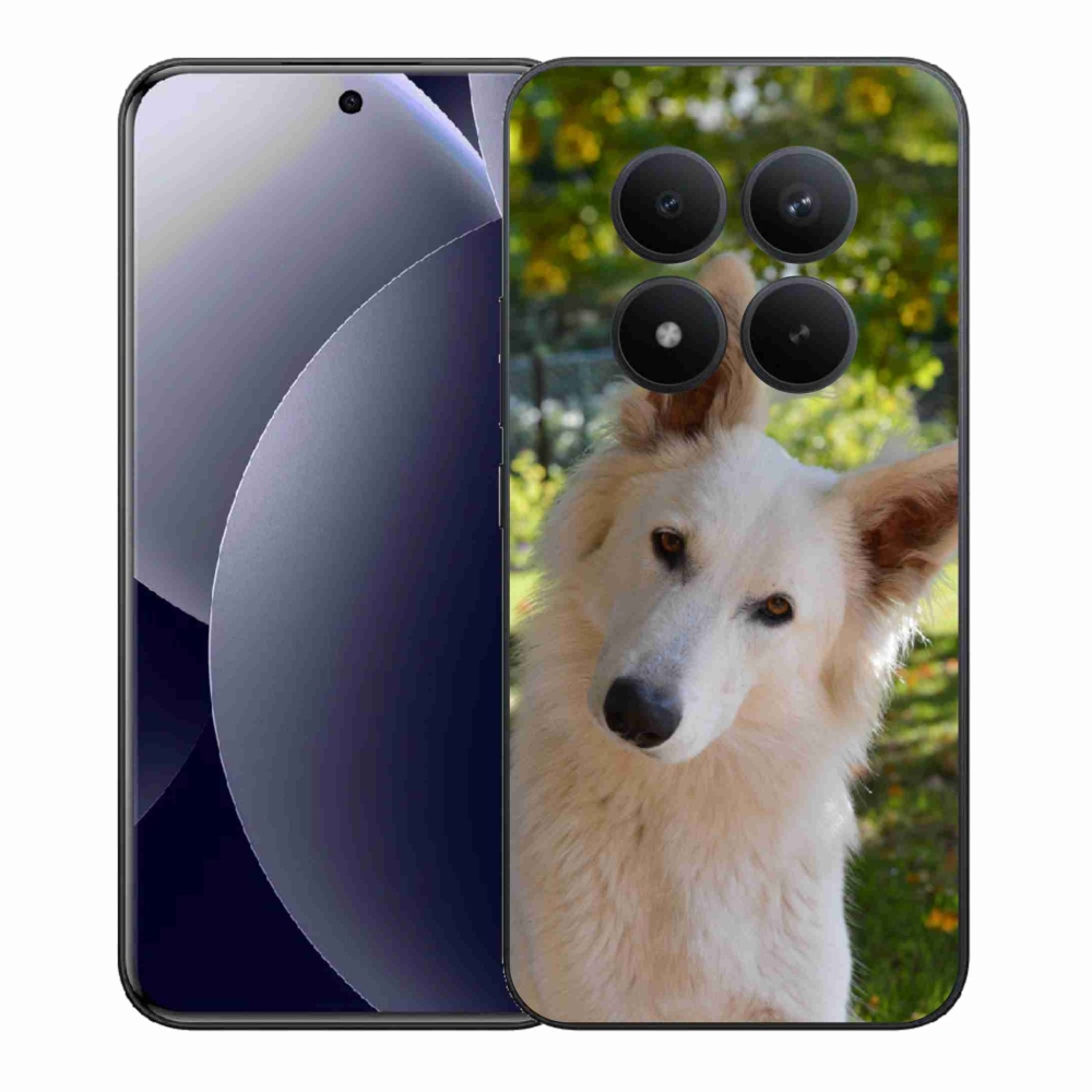 Gelový kryt mmCase na Xiaomi Redmi Note 15 Pro+ 5G/Xiaomi Poco M8 Pro 5G - bílý švýcarský ovčák 1