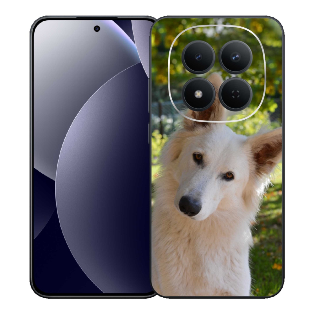 Gelový kryt mmCase na Xiaomi Redmi Note 15 Pro 5G - bílý švýcarský ovčák 1