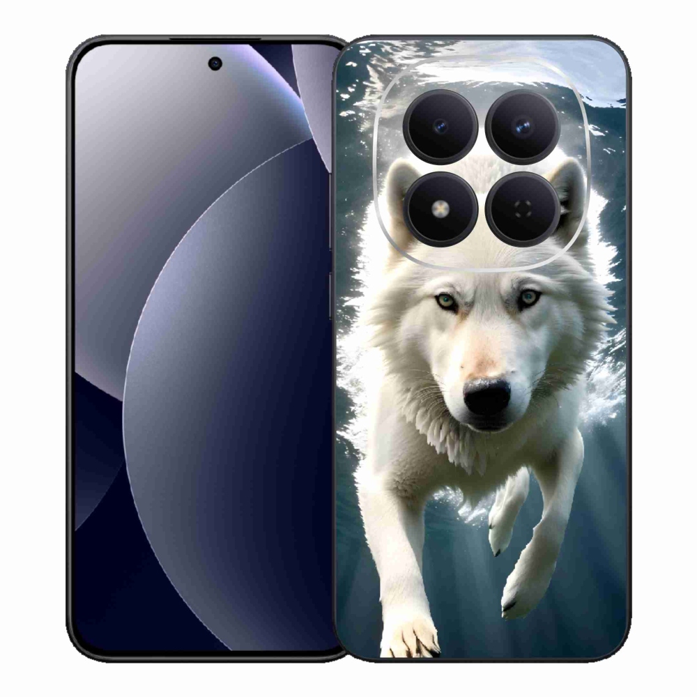 Gelový kryt mmCase na Xiaomi Redmi Note 15 Pro 5G - bílý vlk