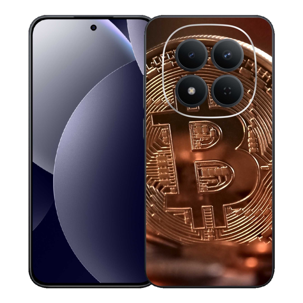 Gelový kryt mmCase na Xiaomi Redmi Note 15 Pro 5G - bitcoin