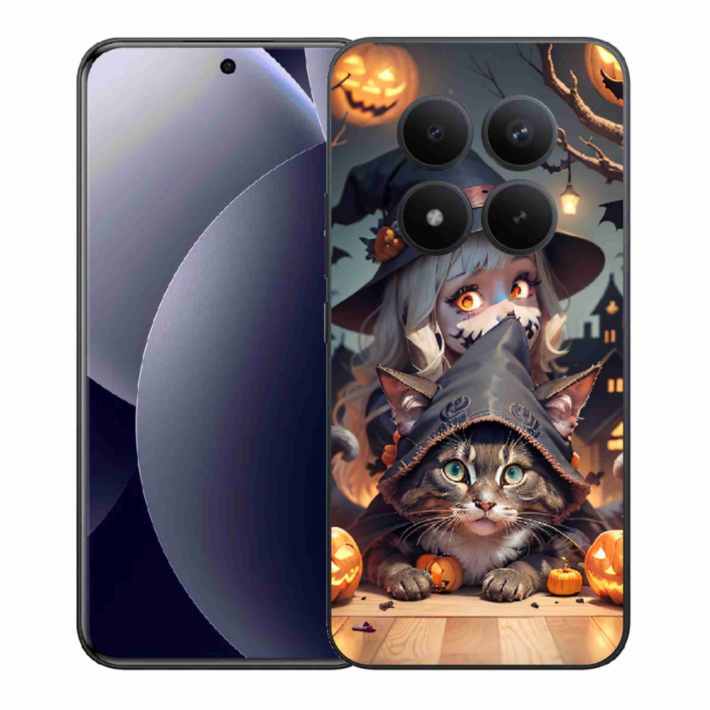 Gelový kryt mmCase na Xiaomi Redmi Note 15 Pro+ 5G/Xiaomi Poco M8 Pro 5G - čarodějnice s kočkou