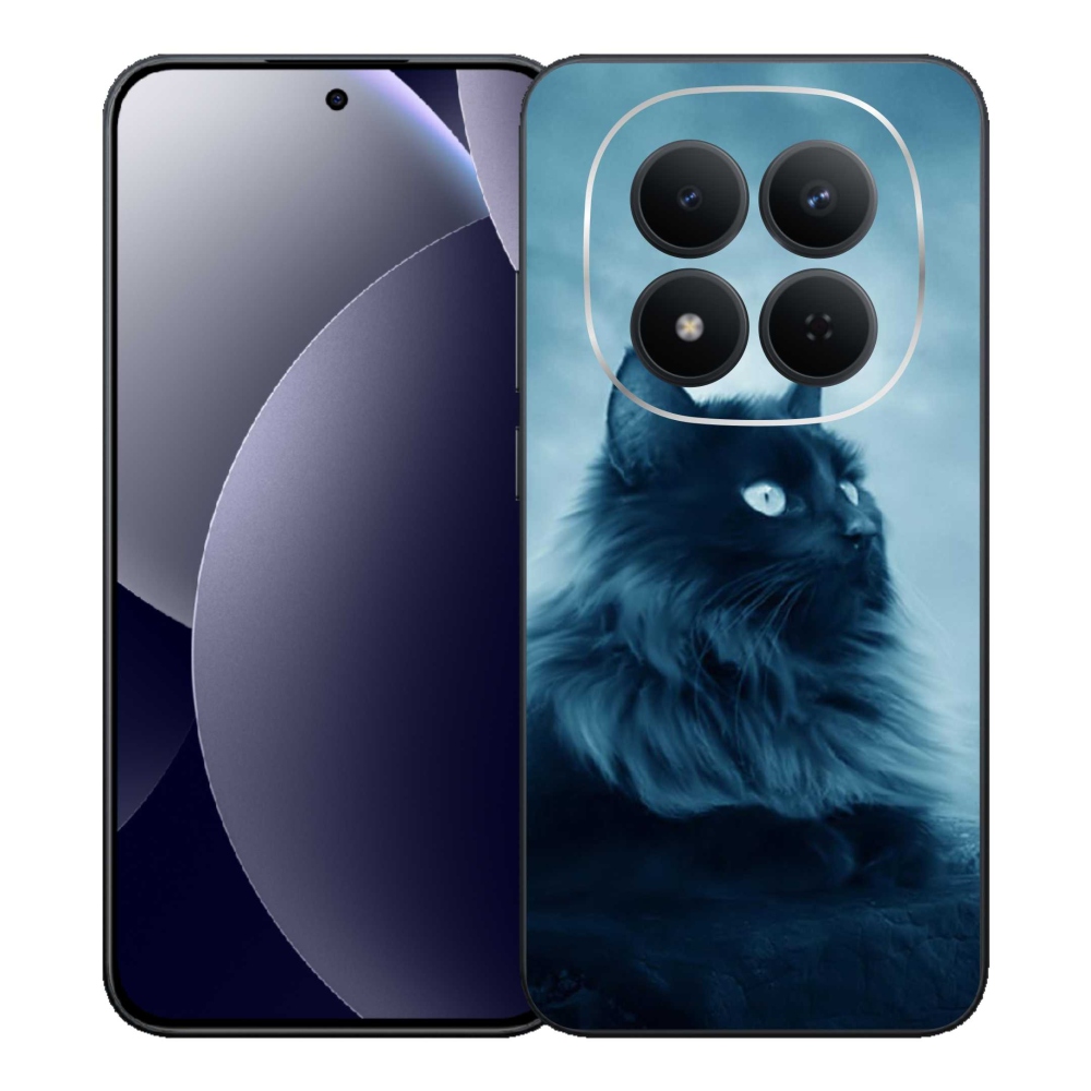 Gelový kryt mmCase na Xiaomi Redmi Note 15 Pro 5G - černá kočka 1
