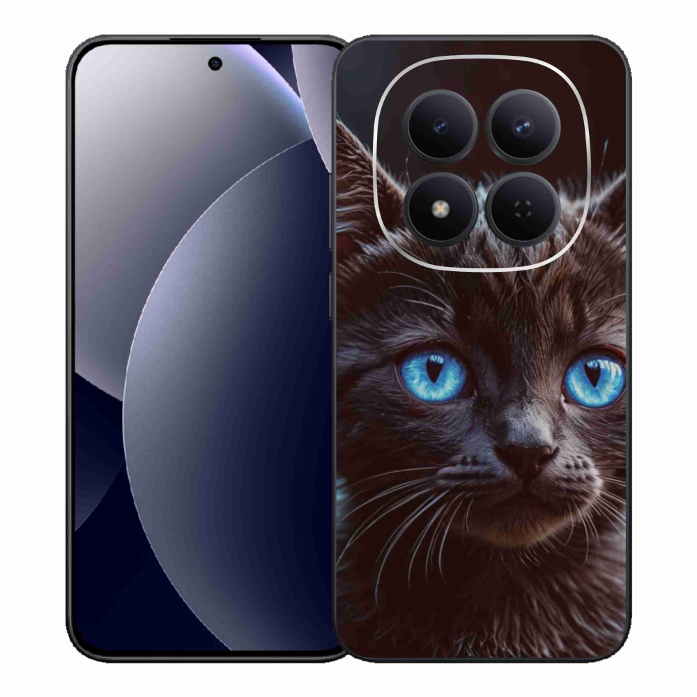 Gelový kryt mmCase na Xiaomi Redmi Note 15 Pro 5G - černé kotě 2