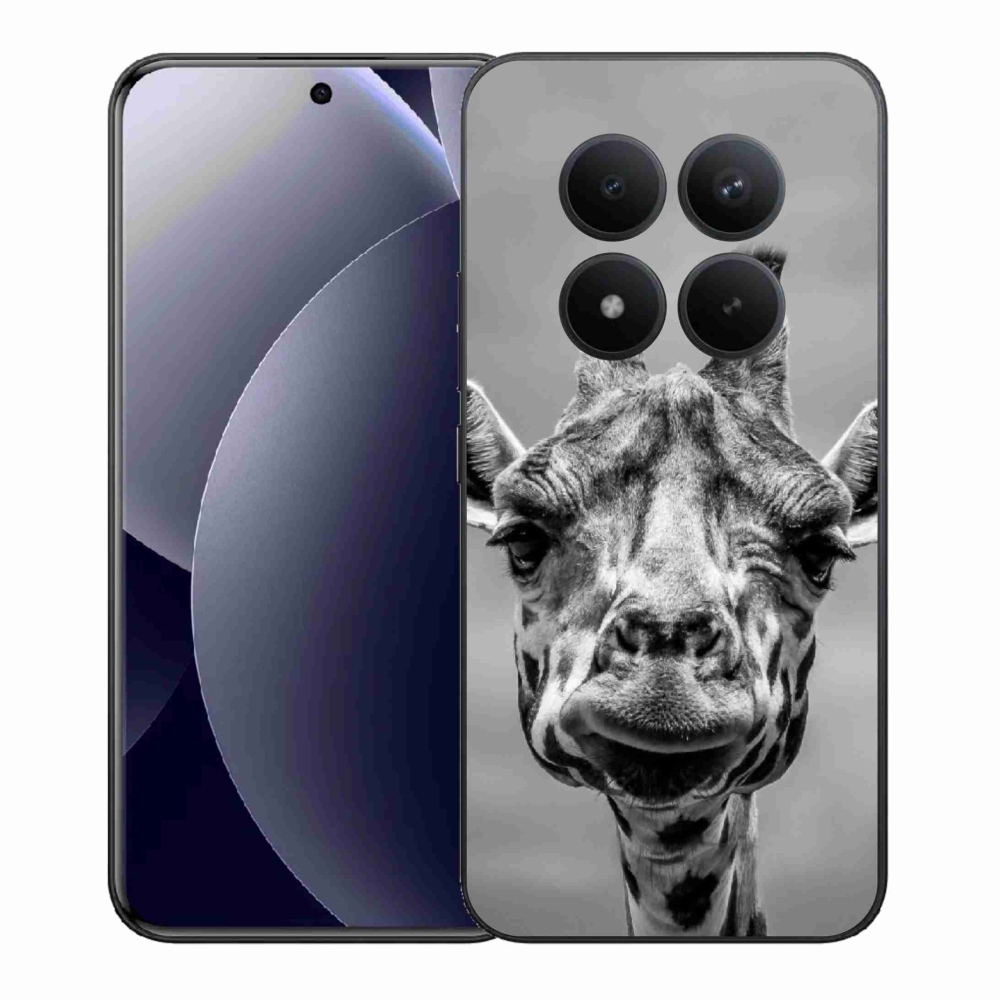 Gelový kryt mmCase na Xiaomi Redmi Note 15 Pro+ 5G/Xiaomi Poco M8 Pro 5G - černobílá žirafa