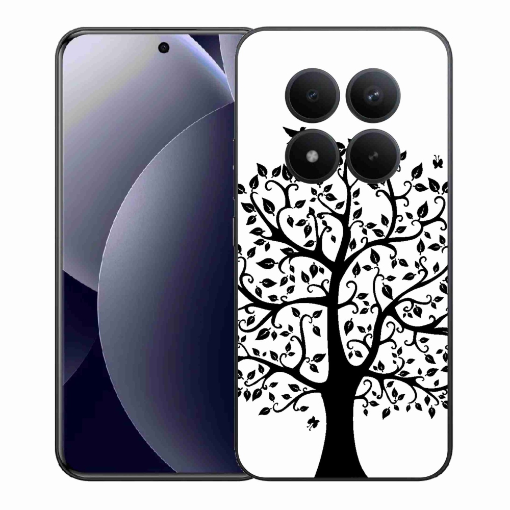 Gelový kryt mmCase na Xiaomi Redmi Note 15 Pro+ 5G/Xiaomi Poco M8 Pro 5G - černobílý strom