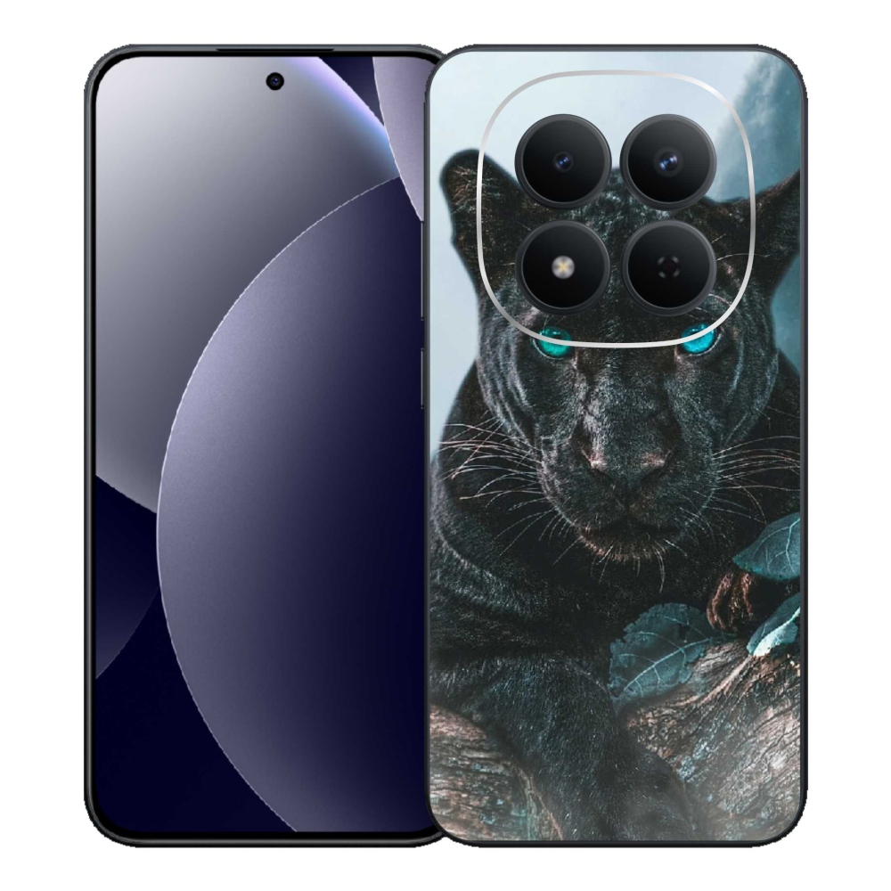 Gelový kryt mmCase na Xiaomi Redmi Note 15 Pro 5G - černý panter