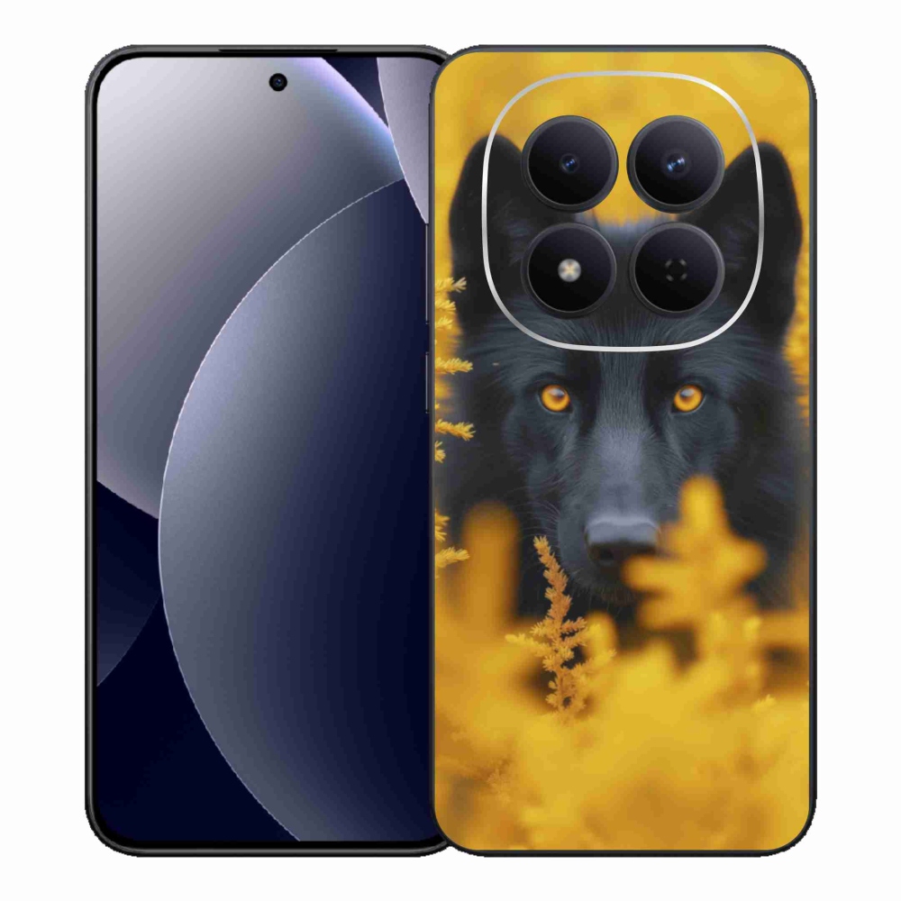 Gelový kryt mmCase na Xiaomi Redmi Note 15 Pro 5G - černý vlk 2