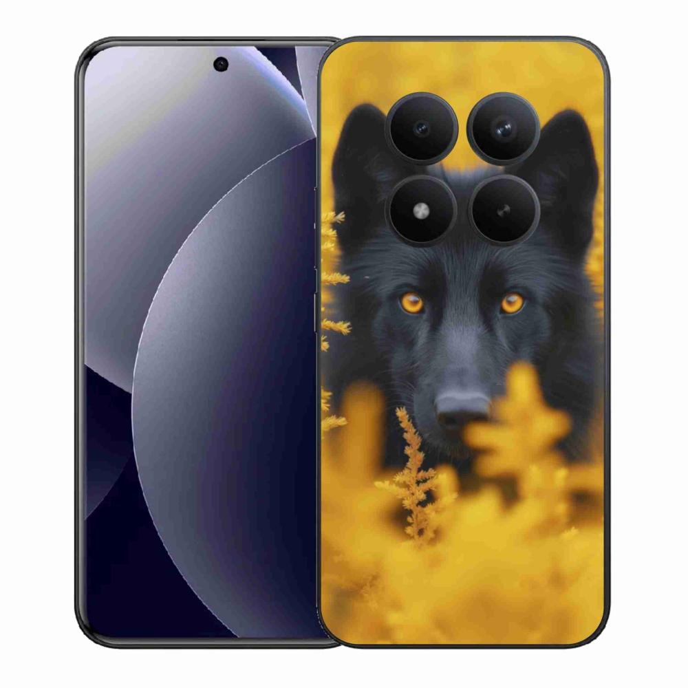 Gelový kryt mmCase na Xiaomi Redmi Note 15 Pro+ 5G/Xiaomi Poco M8 Pro 5G - černý vlk 2
