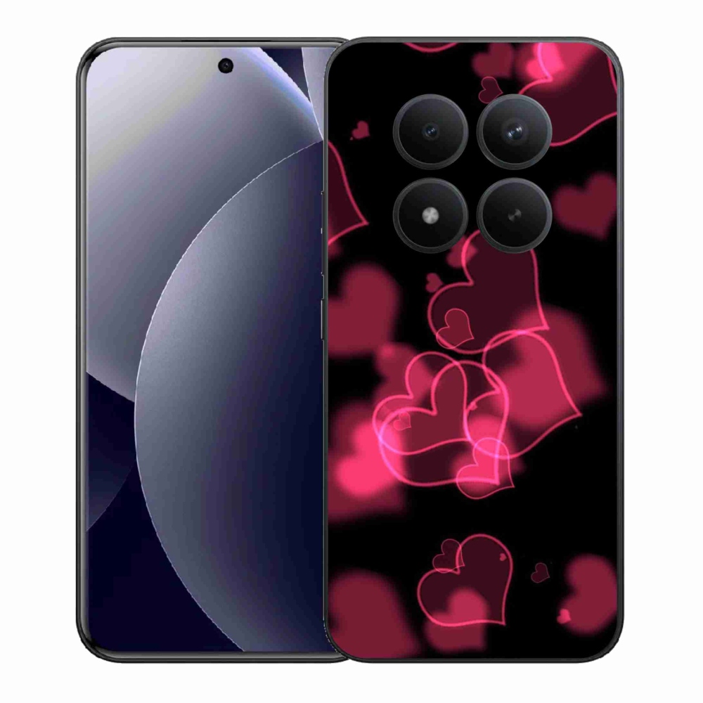 Gelový kryt mmCase na Xiaomi Redmi Note 15 Pro+ 5G/Xiaomi Poco M8 Pro 5G - červená srdíčka