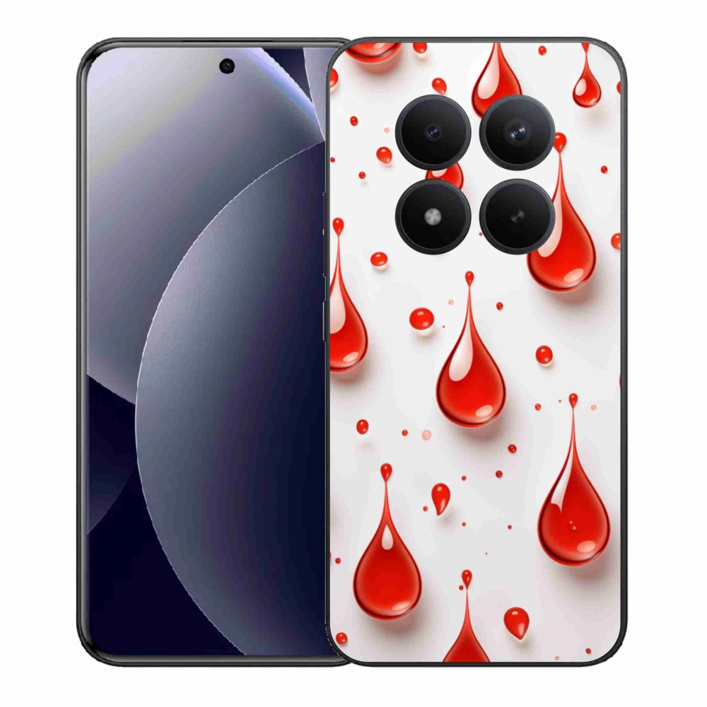 Gelový kryt mmCase na Xiaomi Redmi Note 15 Pro+ 5G/Xiaomi Poco M8 Pro 5G - červené kapky