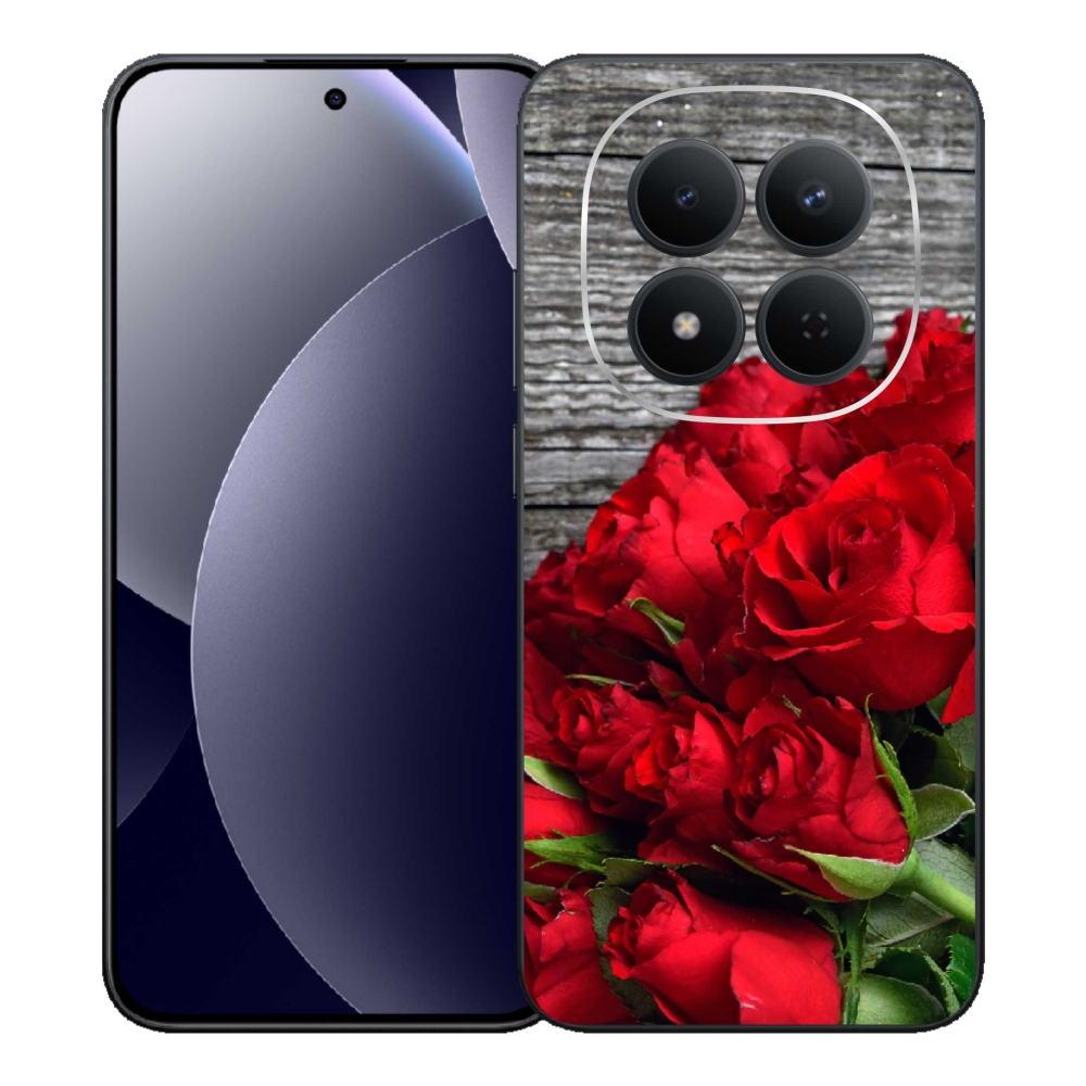 Gelový kryt mmCase na Xiaomi Redmi Note 15 Pro 5G - červené růže