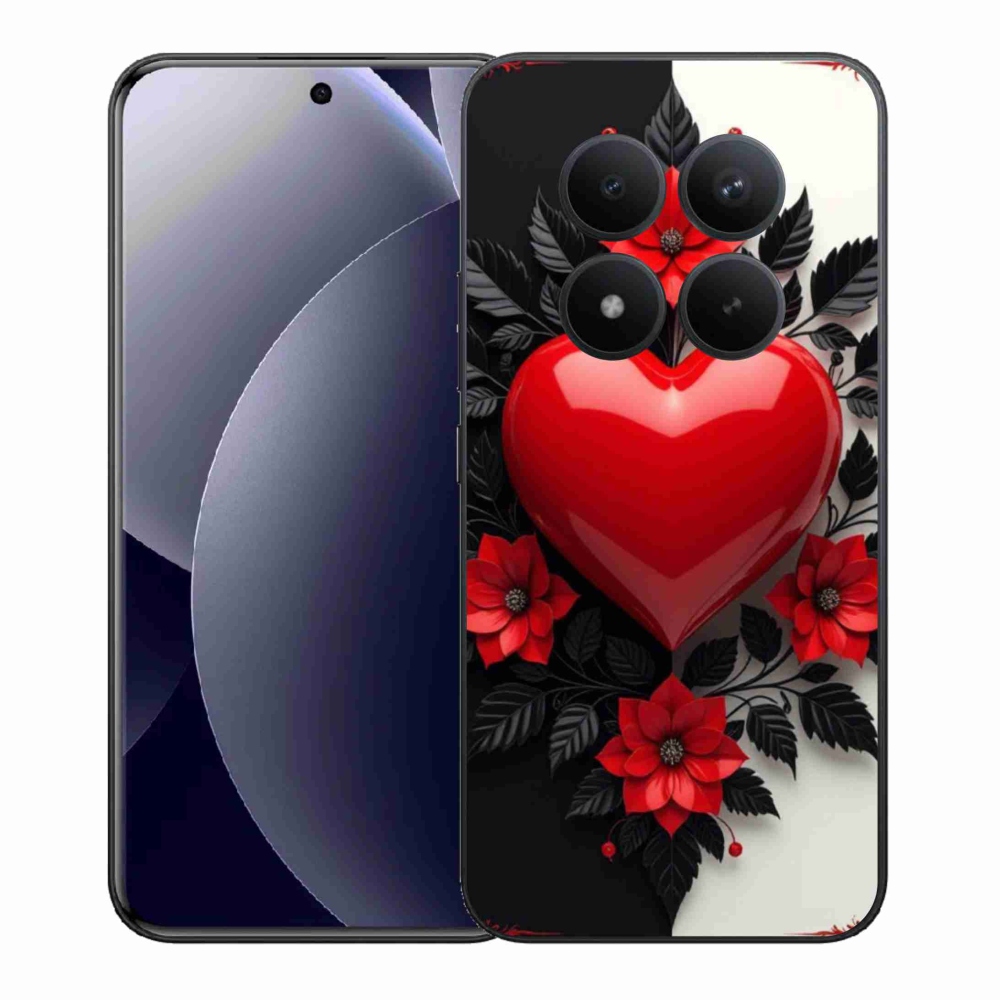 Gelový kryt mmCase na Xiaomi Redmi Note 15 Pro+ 5G/Xiaomi Poco M8 Pro 5G - červené srdce