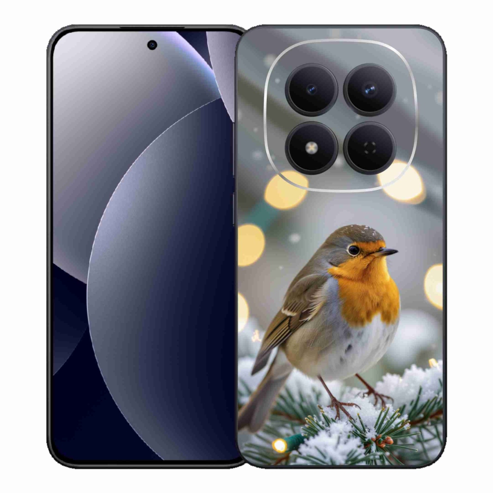 Gelový kryt mmCase na Xiaomi Redmi Note 15 Pro 5G - červenka v zimě