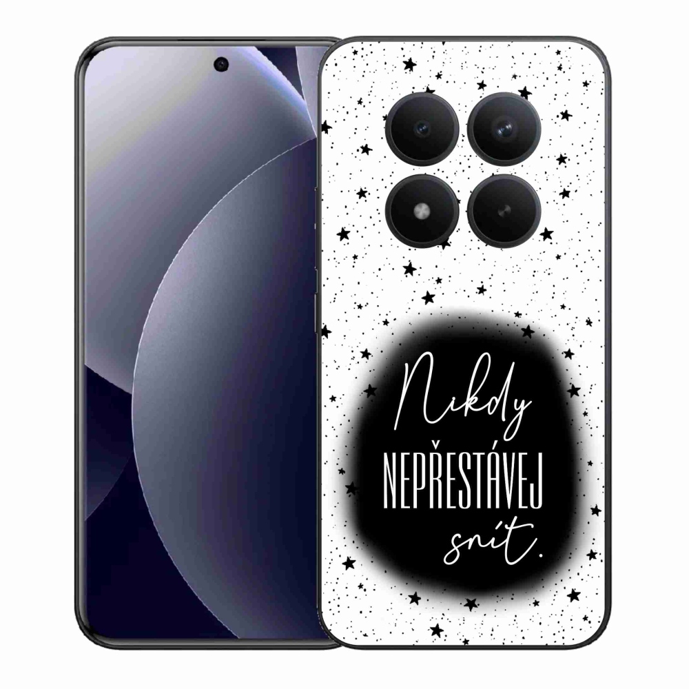 Gelový kryt mmCase na Xiaomi Redmi Note 15 Pro+ 5G/Xiaomi Poco M8 Pro 5G - citát 1 černobílé pozadí