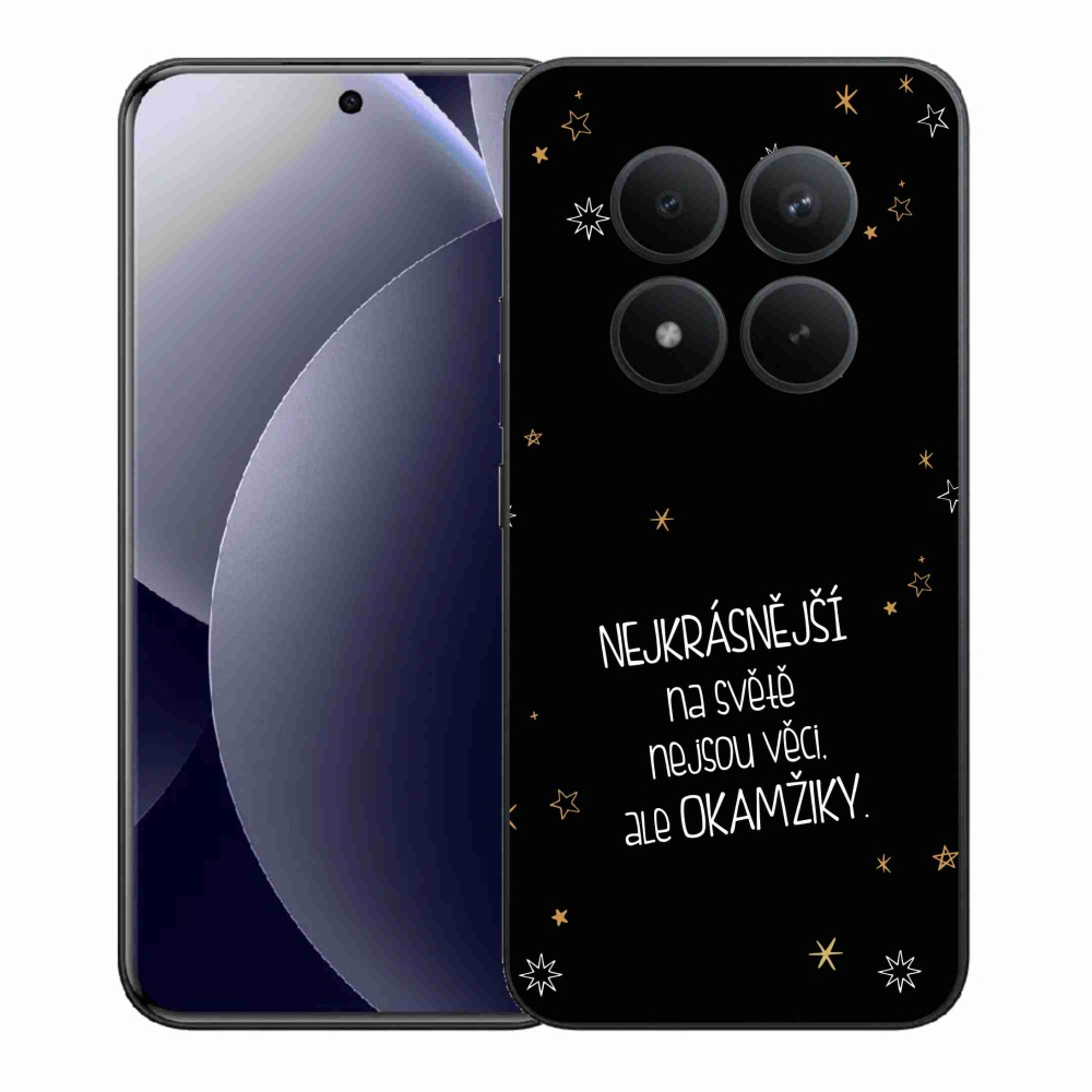 Gelový kryt mmCase na Xiaomi Redmi Note 15 Pro+ 5G/Xiaomi Poco M8 Pro 5G - citát 4 černé pozadí