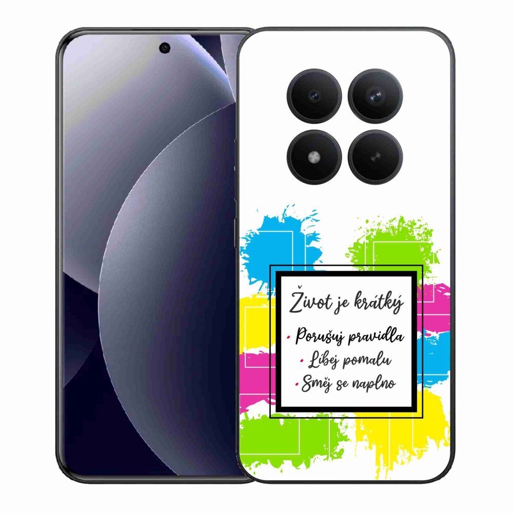 Gelový kryt mmCase na Xiaomi Redmi Note 15 Pro+ 5G/Xiaomi Poco M8 Pro 5G - citát 5 bílé pozadí