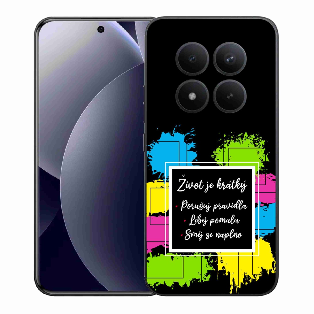 Gelový kryt mmCase na Xiaomi Redmi Note 15 Pro+ 5G/Xiaomi Poco M8 Pro 5G - citát 5 černé pozadí