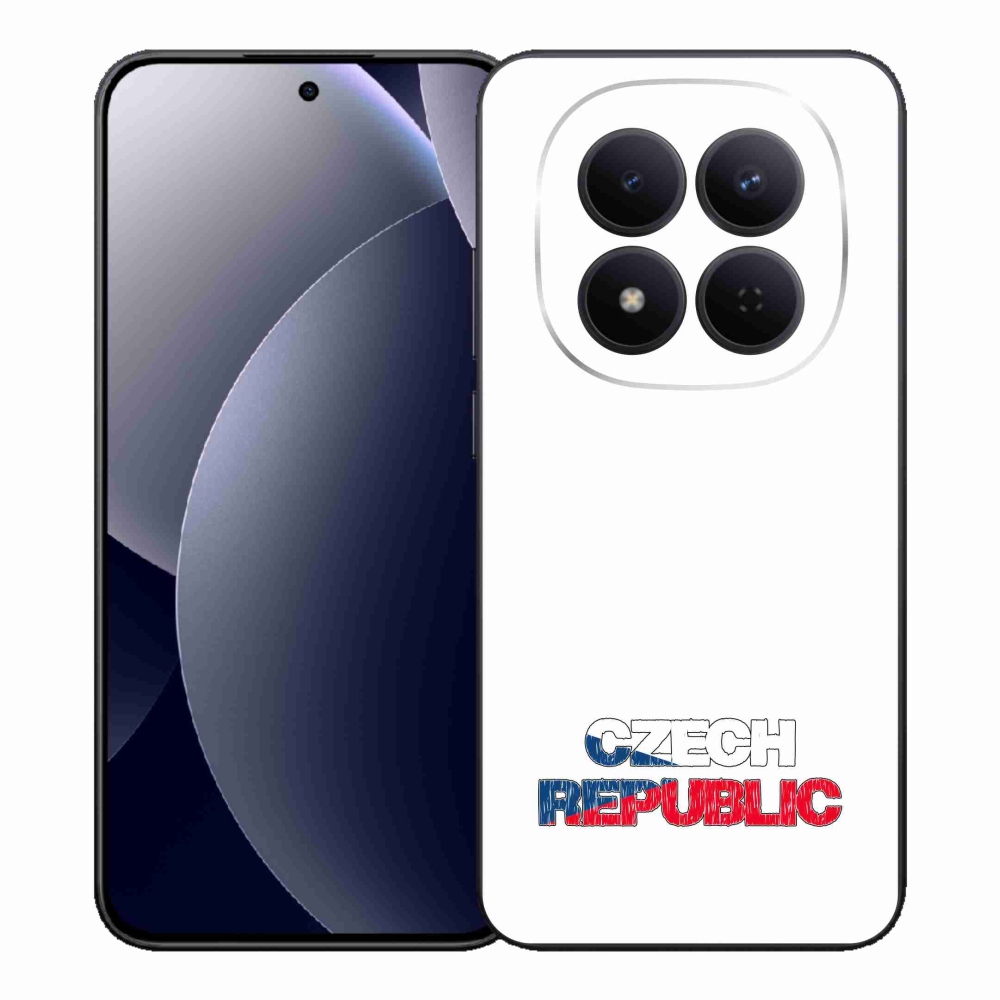Gelový kryt mmCase na Xiaomi Redmi Note 15 Pro 5G - Czech Republic bílé pozadí