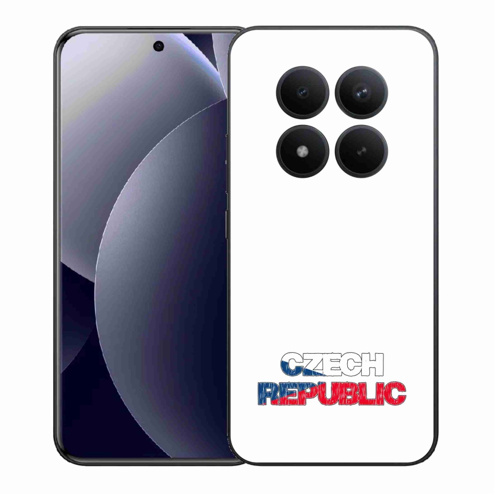 Gelový kryt mmCase na Xiaomi Redmi Note 15 Pro+ 5G/Xiaomi Poco M8 Pro 5G - Czech Republic bílé pozadí