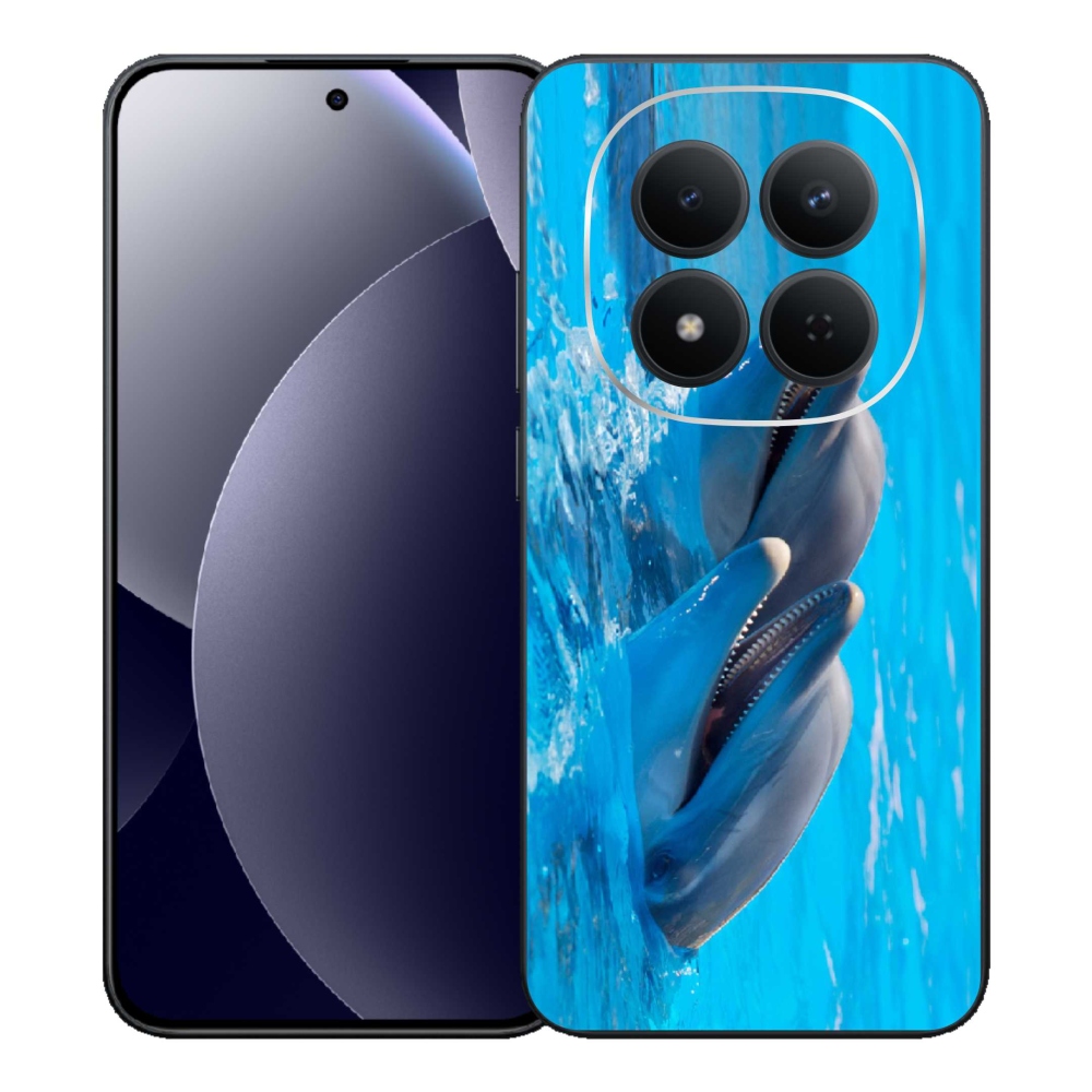 Gelový kryt mmCase na Xiaomi Redmi Note 15 Pro 5G - delfíni
