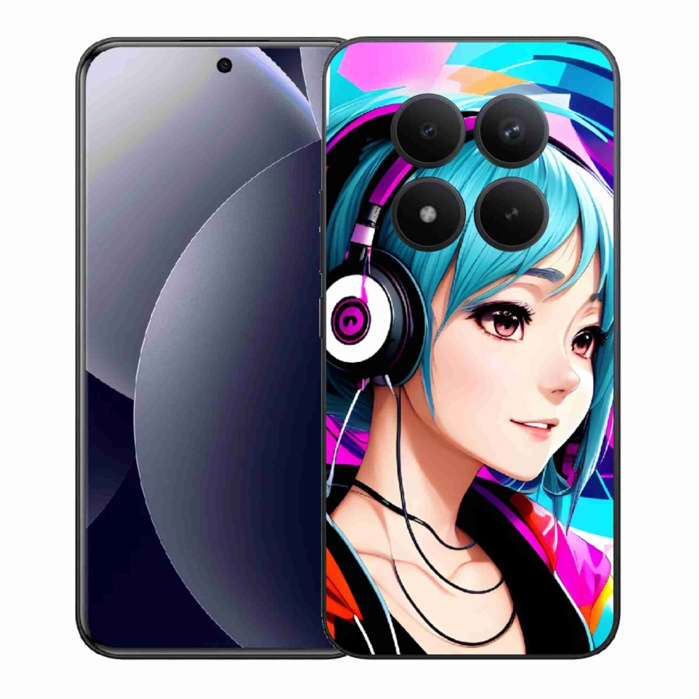 Gelový kryt mmCase na Xiaomi Redmi Note 15 Pro+ 5G/Xiaomi Poco M8 Pro 5G - dívka se sluchátky