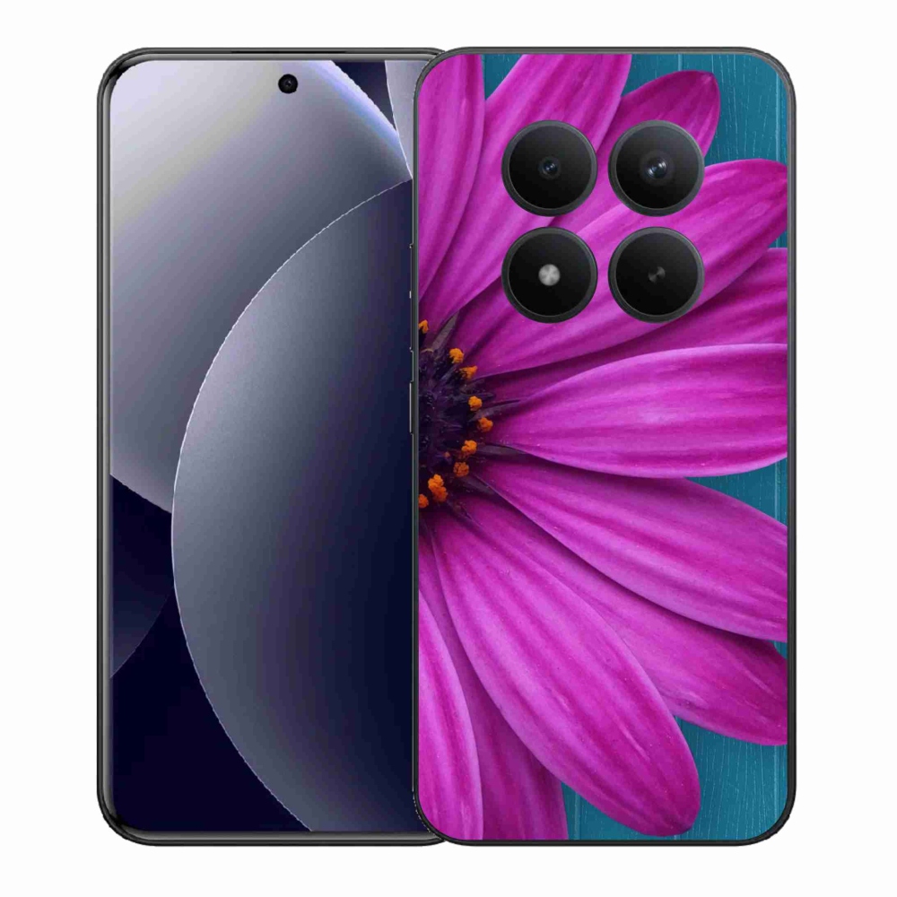 Gelový kryt mmCase na Xiaomi Redmi Note 15 Pro+ 5G/Xiaomi Poco M8 Pro 5G - fialová kopretina