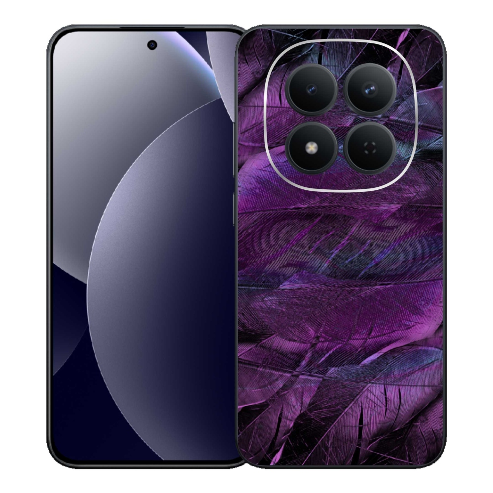 Gelový kryt mmCase na Xiaomi Redmi Note 15 Pro 5G - fialová pírka