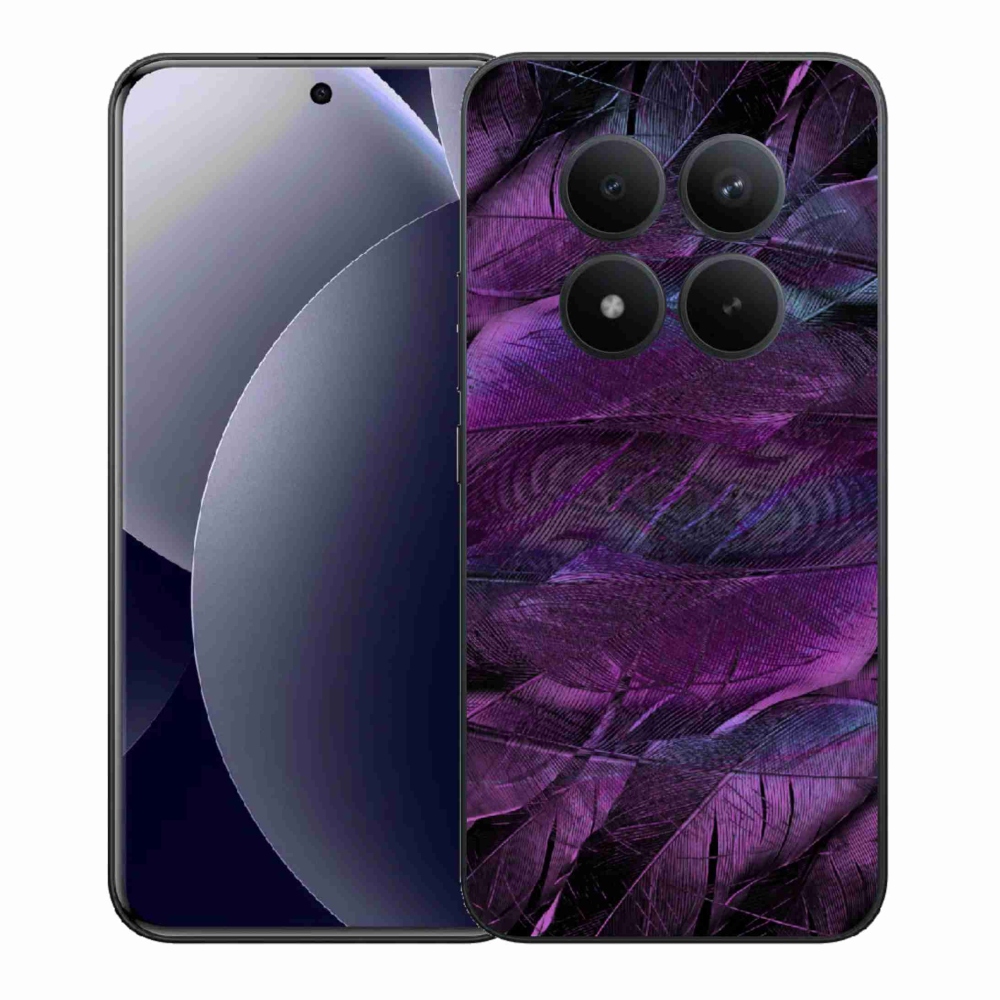 Gelový kryt mmCase na Xiaomi Redmi Note 15 Pro+ 5G/Xiaomi Poco M8 Pro 5G - fialová pírka