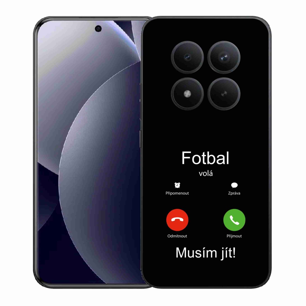 Gelový kryt mmCase na Xiaomi Redmi Note 15 Pro+ 5G/Xiaomi Poco M8 Pro 5G - fotbal volá černé pozadí