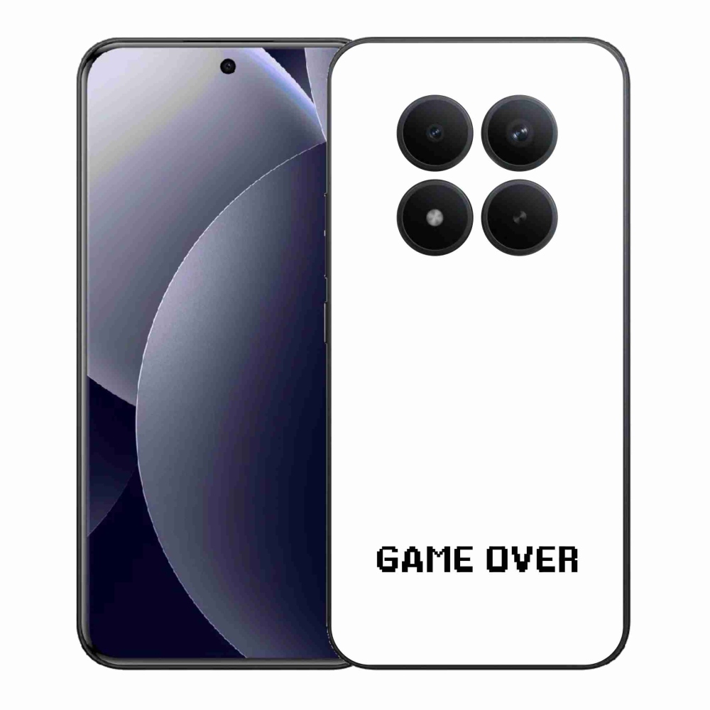 Gelový kryt mmCase na Xiaomi Redmi Note 15 Pro+ 5G/Xiaomi Poco M8 Pro 5G - game over bílé pozadí