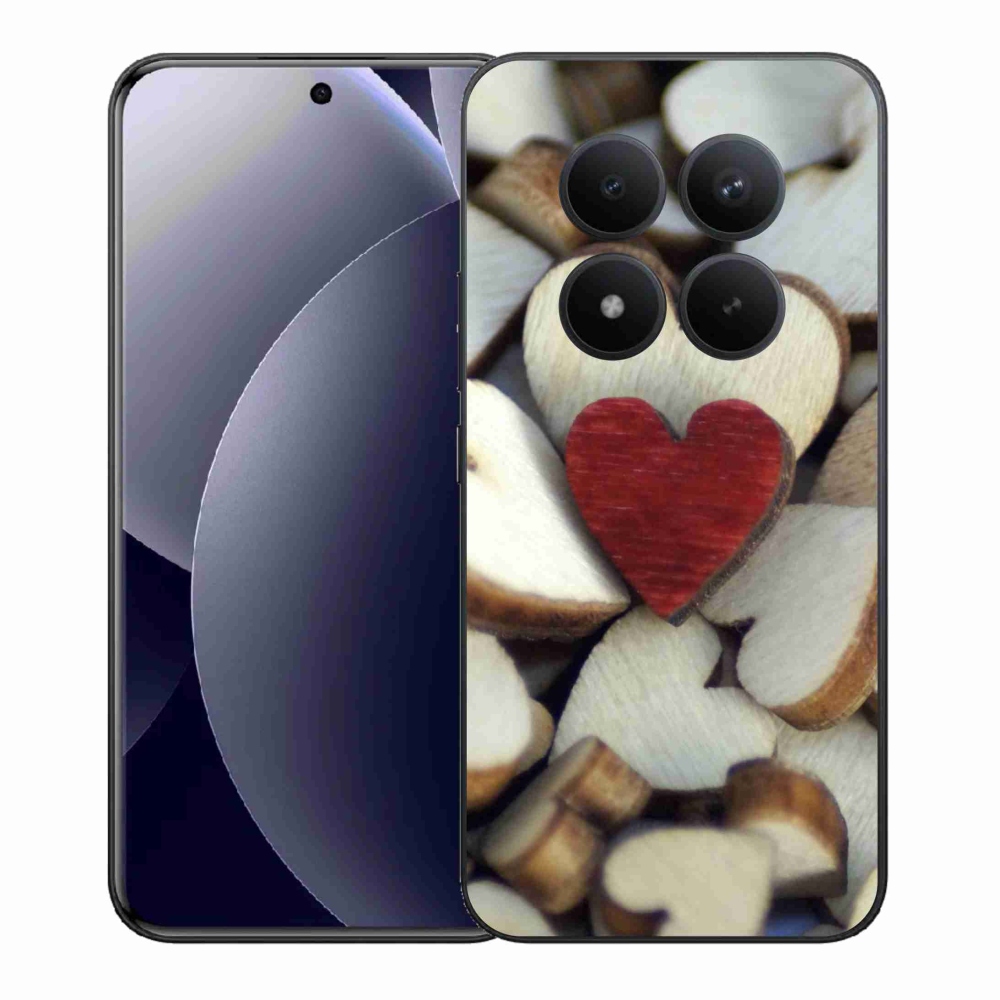 Gelový kryt mmCase na Xiaomi Redmi Note 15 Pro+ 5G/Xiaomi Poco M8 Pro 5G - gravírované červené srdce 