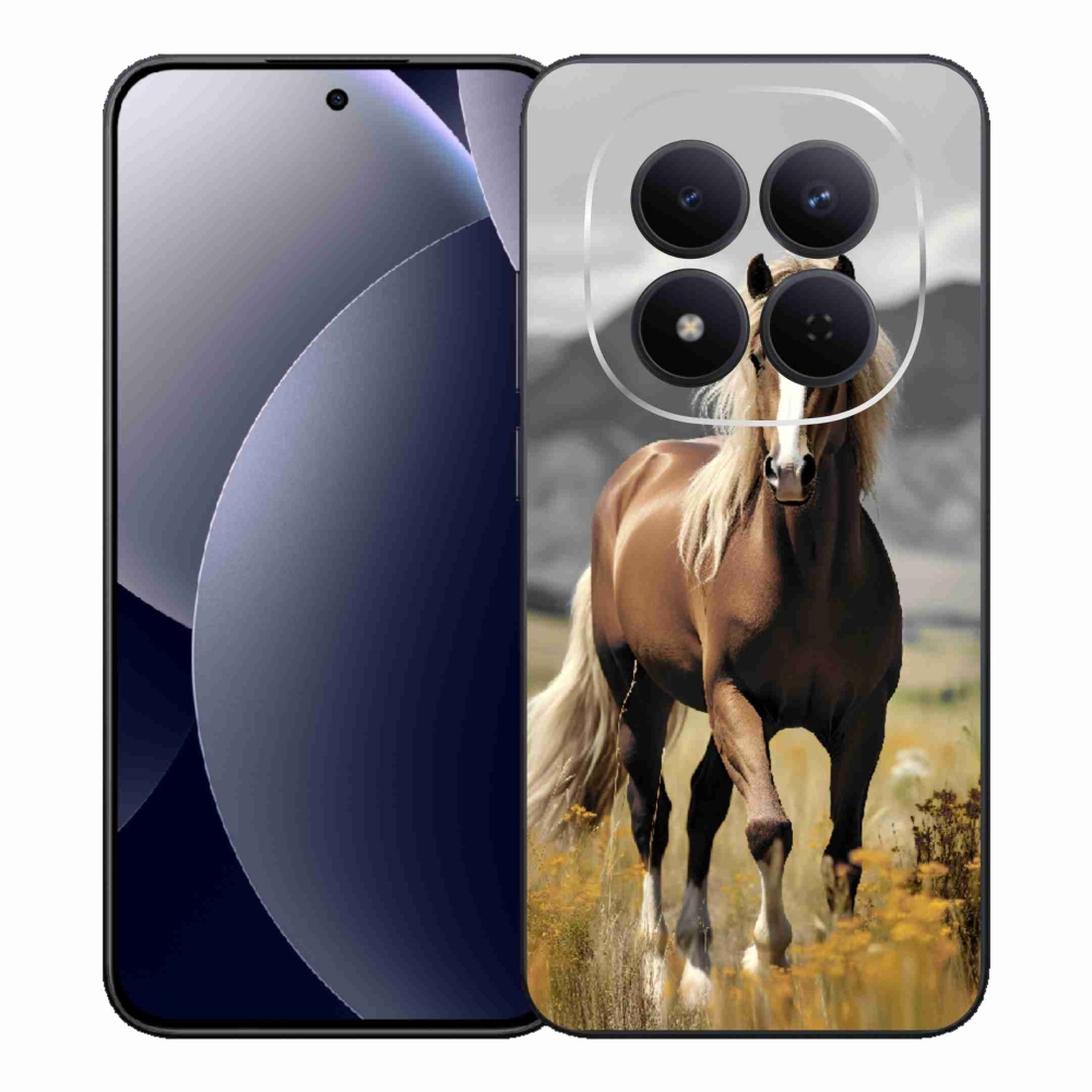 Gelový kryt mmCase na Xiaomi Redmi Note 15 Pro 5G - hnědý kůň 1
