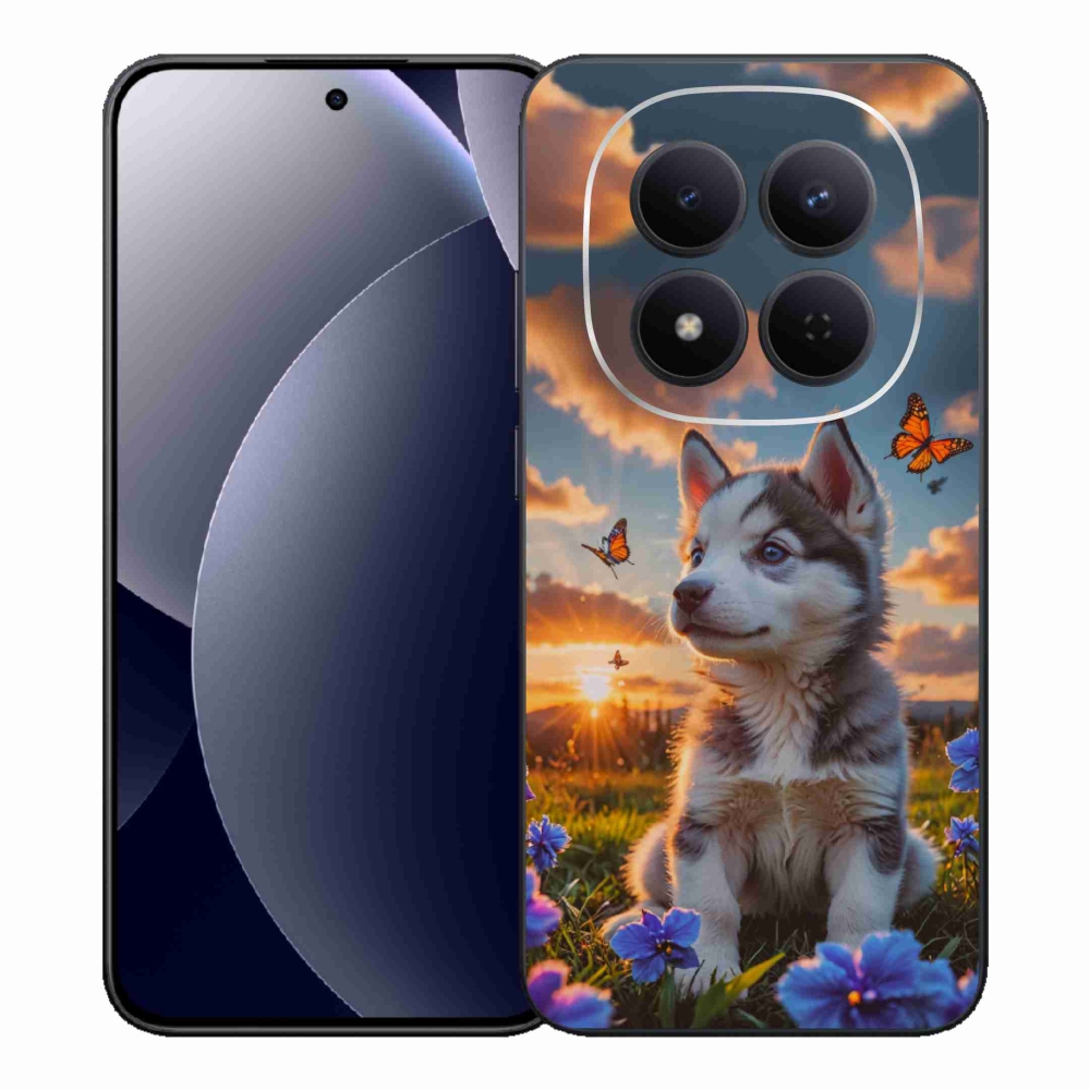 Gelový kryt mmCase na Xiaomi Redmi Note 15 Pro 5G - husky při západu slunce