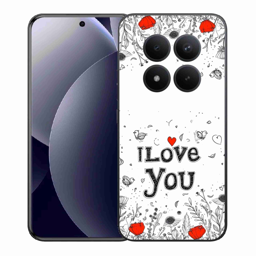 Gelový kryt mmCase na Xiaomi Redmi Note 15 Pro+ 5G/Xiaomi Poco M8 Pro 5G - I love you bílé pozadí