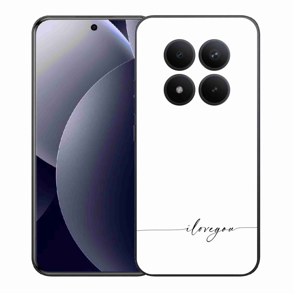 Gelový kryt mmCase na Xiaomi Redmi Note 15 Pro+ 5G/Xiaomi Poco M8 Pro 5G - I love you bílé pozadí