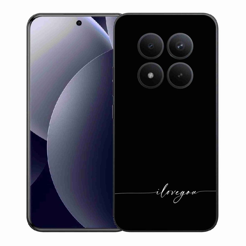 Gelový kryt mmCase na Xiaomi Redmi Note 15 Pro+ 5G/Xiaomi Poco M8 Pro 5G - I love you černé pozadí