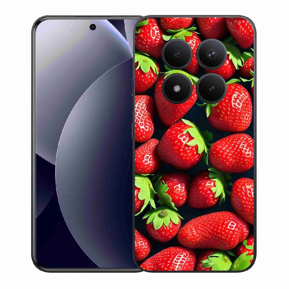 Gelový kryt mmCase na Xiaomi Redmi Note 15 Pro+ 5G/Xiaomi Poco M8 Pro 5G - jahody