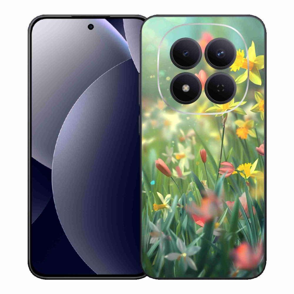Gelový kryt mmCase na Xiaomi Redmi Note 15 Pro 5G - jarní květy