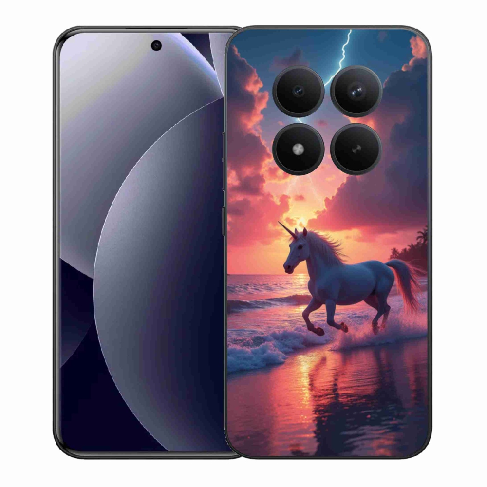 Gelový kryt mmCase na Xiaomi Redmi Note 15 Pro+ 5G/Xiaomi Poco M8 Pro 5G - jednorožec na pláži
