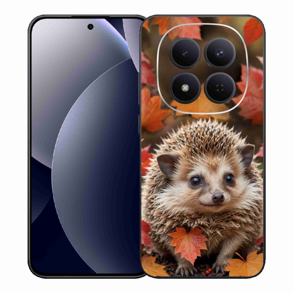 Gelový kryt mmCase na Xiaomi Redmi Note 15 Pro 5G - ježek v listí