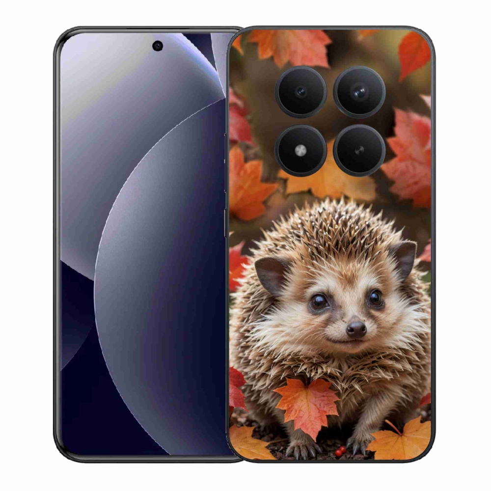 Gelový kryt mmCase na Xiaomi Redmi Note 15 Pro+ 5G - ježek v listí