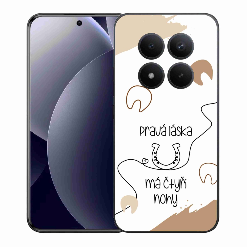 Gelový kryt mmCase na Xiaomi Redmi Note 15 Pro+ 5G/Xiaomi Poco M8 Pro 5G - koňský motiv bílé pozadí