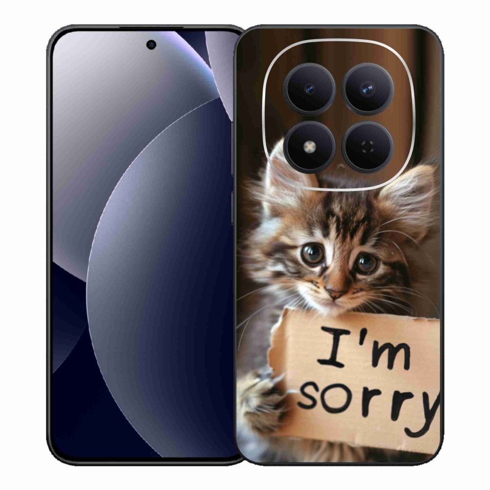 Gelový kryt mmCase na Xiaomi Redmi Note 15 Pro 5G - kočíčí omluva