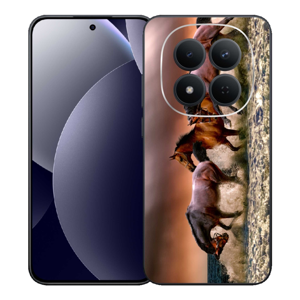 Gelový kryt mmCase na Xiaomi Redmi Note 15 Pro 5G - koně 1