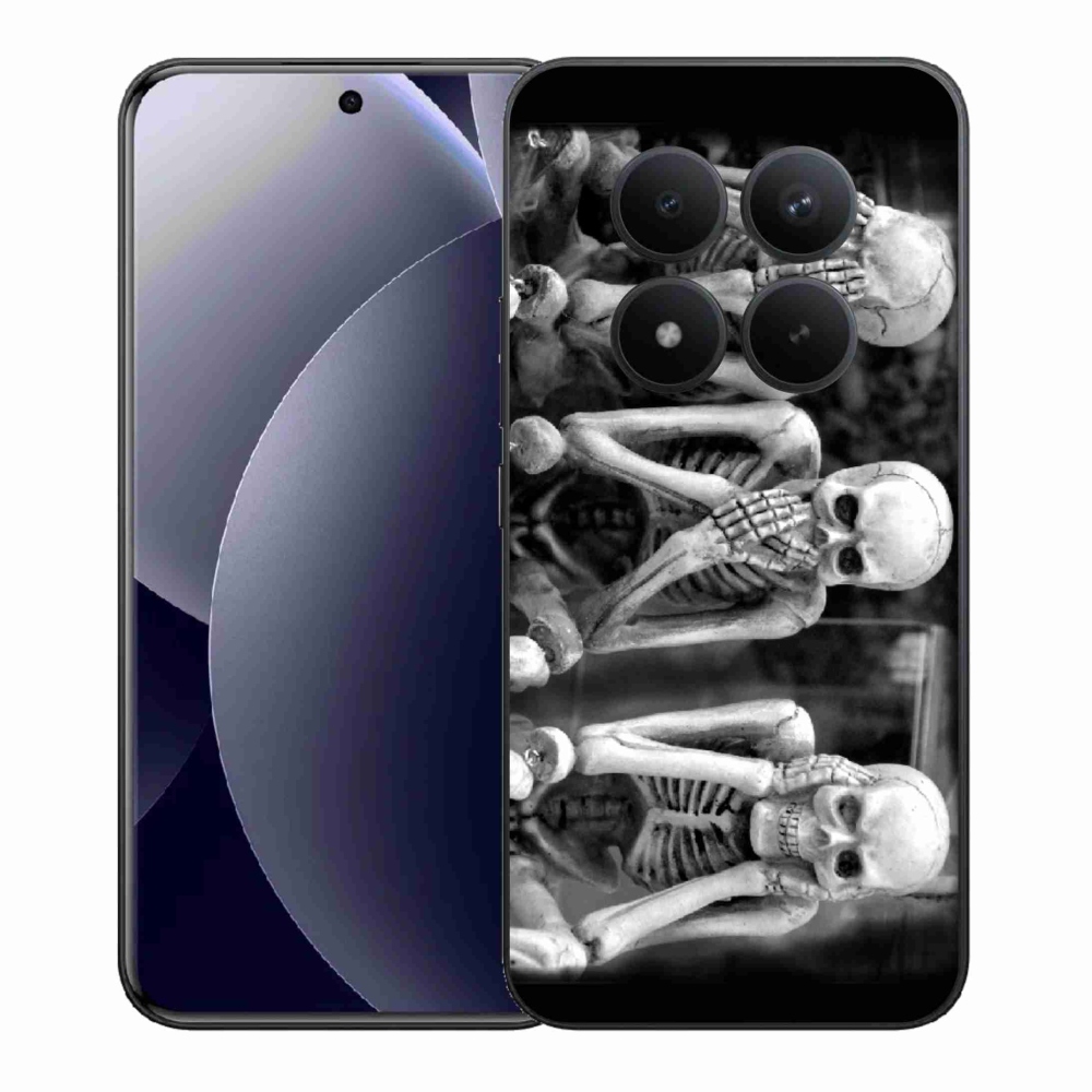 Gelový kryt mmCase na Xiaomi Redmi Note 15 Pro+ 5G/Xiaomi Poco M8 Pro 5G - kostlivci