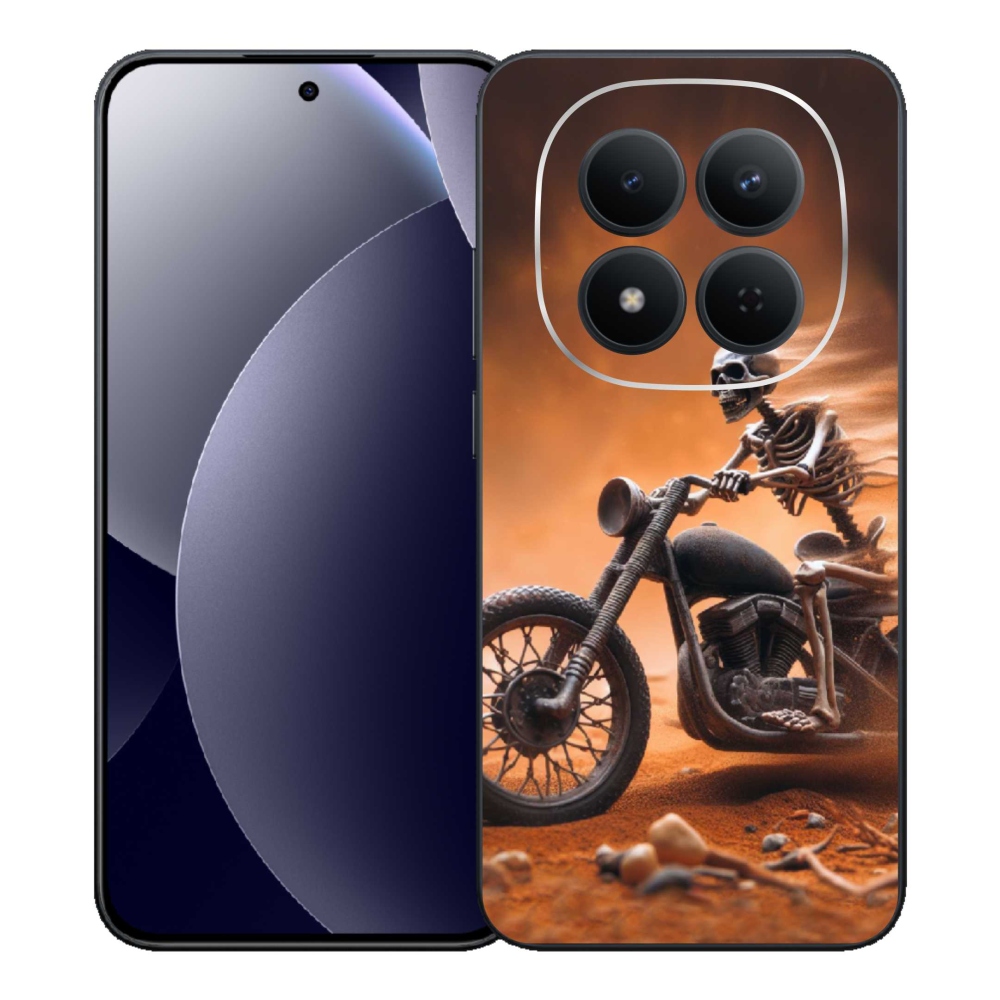 Gelový kryt mmCase na Xiaomi Redmi Note 15 Pro 5G - kostra na motorce