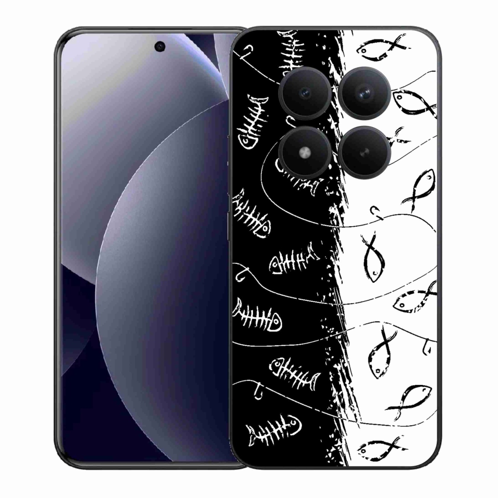 Gelový kryt mmCase na Xiaomi Redmi Note 15 Pro+ 5G/Xiaomi Poco M8 Pro 5G - kostry a rybky
