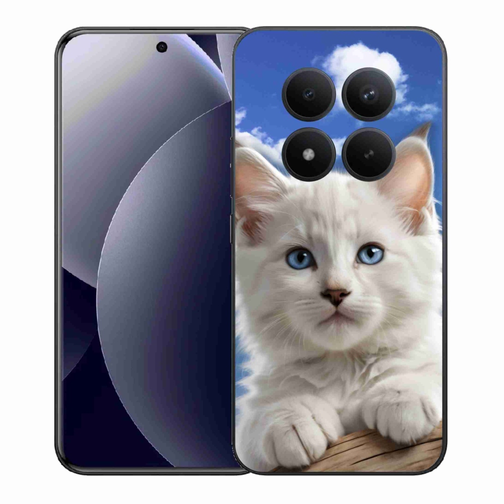 Gelový kryt mmCase na Xiaomi Redmi Note 15 Pro+ 5G - kotě a oblaka